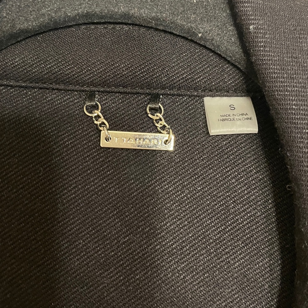 Tahari Black Women's Motorcycle Jacket. Size Small. Excellent Condition - Picture 2 of 5